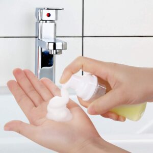 24 Pcs Foam Pump Bottle Dispenser Refillable 2oz/60ml for Hand Soap Shampoo Lash Cleanser Packaging Liquid Cleaning