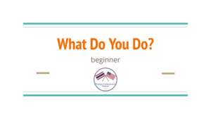 what do you do? - esl ppt lesson for beginner (a1, a2) students