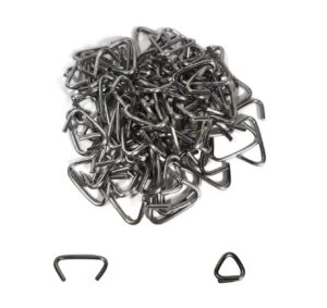 3/4 stainless steel hog rings - made in the usa (100 count bag-4oz)
