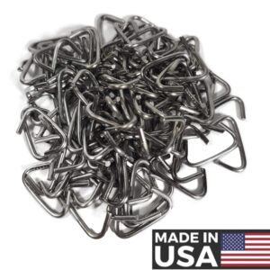 3/4 Stainless Steel Hog Rings - Made in The USA (100 Count bag-4oz)