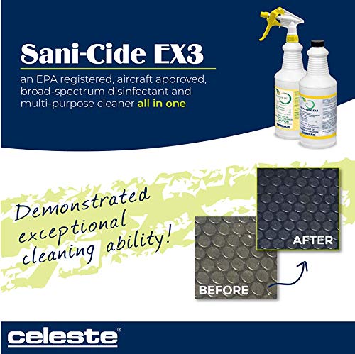 Celeste Sani-Cide EX3 Multi-Purpose Cleaner (12 x 1 QT Bottle)