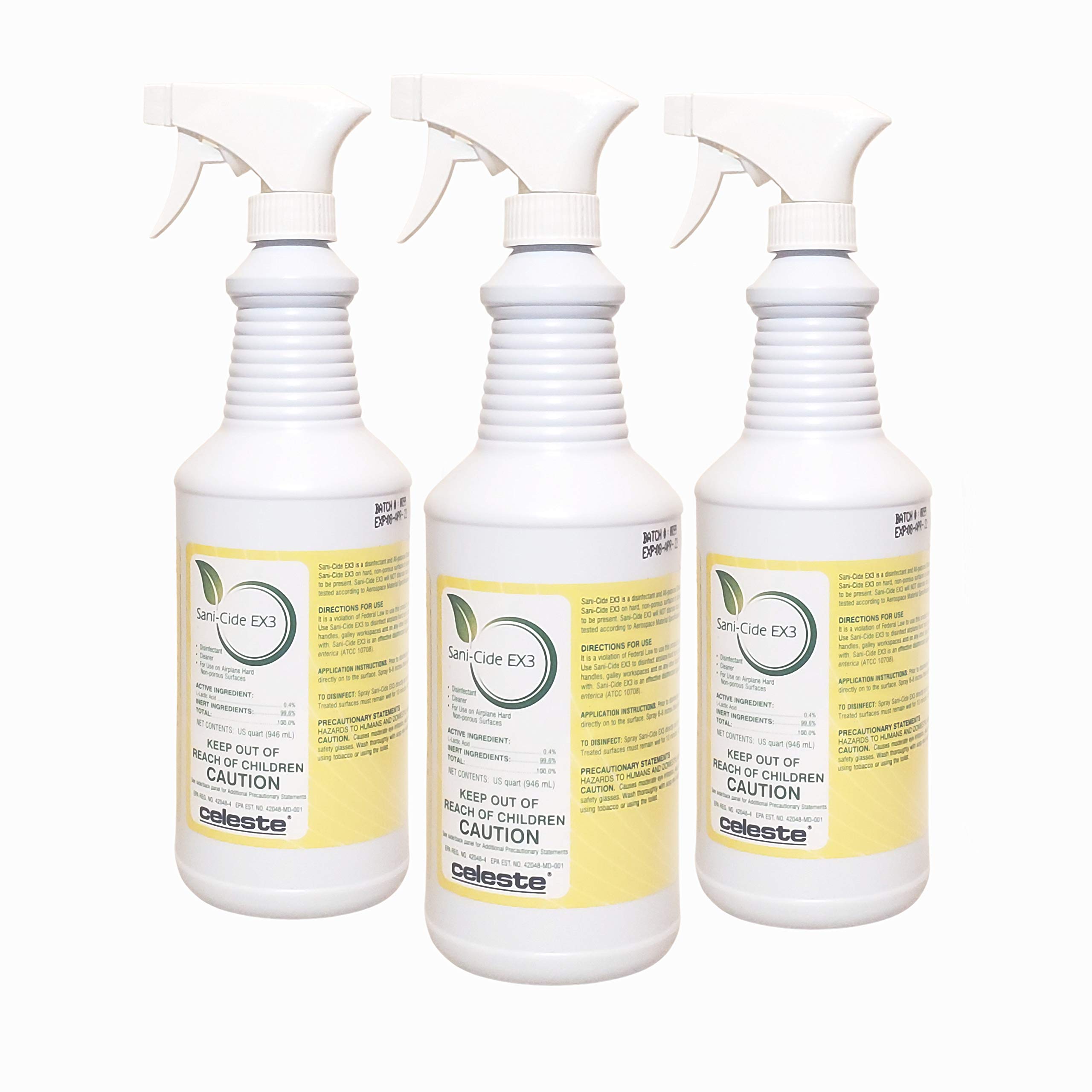 Celeste Sani-Cide EX3 Multi-Purpose Cleaner (12 x 1 QT Bottle)