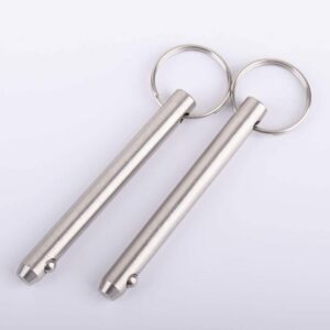 Total Gym Replacement Pair of 2 Hitch/Quick Release Pins fit Models XL, XLS, FIT, 2000, 3000, and Electra, Diameter 1/4" (6.4mm), Total Length 2.2" (56mm), Effective Length 1.9"(48mm)