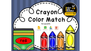 crayon color matching activity (for use with powerpoint and google slides)