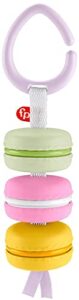 fisher-price baby pretend food baby rattle my first macaron take-along sensory toy for newborns in gift ready package