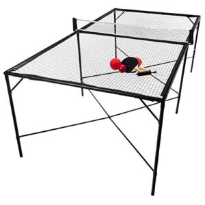 franklin sports spyder pong tennis - ping pong, volleyball + 4-square - indoor + outdoor game for kids + adults - includes table, paddles + ball - steel