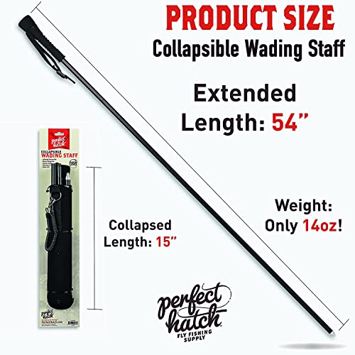 Perfect Hatch Wading Staff 54" Collapsible Aluminum PH-WADSTAFF