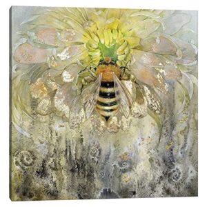 icanvas slw18 bee canvas print by stephanie law, 18" x 18" x 1.5" depth gallery wrapped