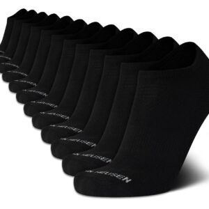 Van Heusen Men''s Socks - Low Cut No Show Athletic Performance Ankle Sock Liners (12 Pack), Size 6-12.5, Mixed