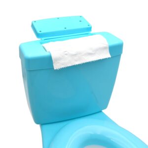 HTTMT- Classic Portable Blue Realistic Toddler Potty Training Toilet w/Flushing Sound Baby Chair Seat Kid [P/N: ET-BABY004-BLUE]