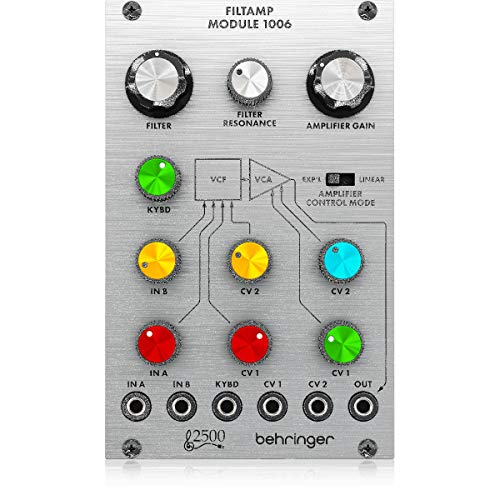 Behringer FILTAMP MODULE 1006 Legendary 2500 Series 24 dB Low-Pass VCF and VCA Module for Eurorack