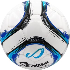 SENDA Rio Match Futsal Ball, Fair Trade Certified, Blue/Black, Size 4 (Ages 13 & Up)