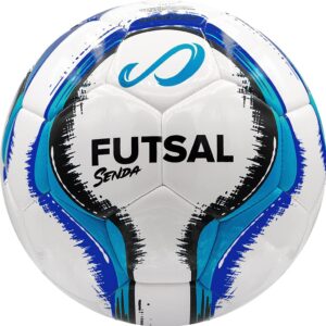 SENDA Rio Match Futsal Ball, Fair Trade Certified, Blue/Black, Size 4 (Ages 13 & Up)