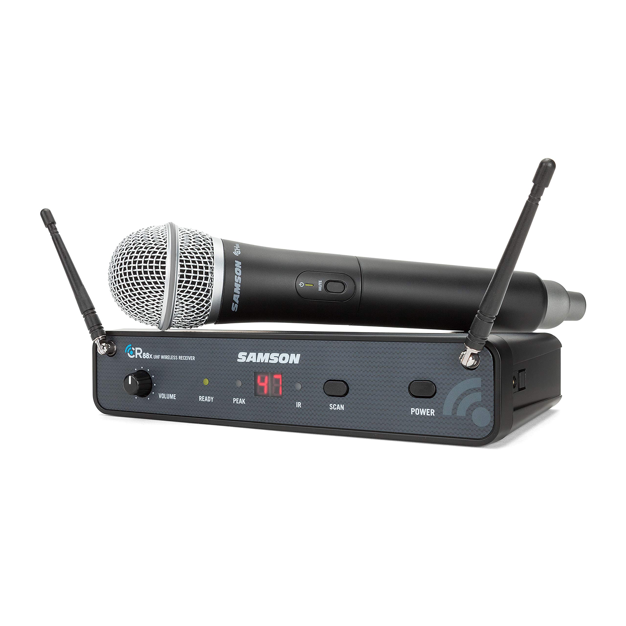 Samson Technologies Concert 88x Handheld Wireless System with Q7 Microphone (D Band) (SWC88XHQ7-D),Black