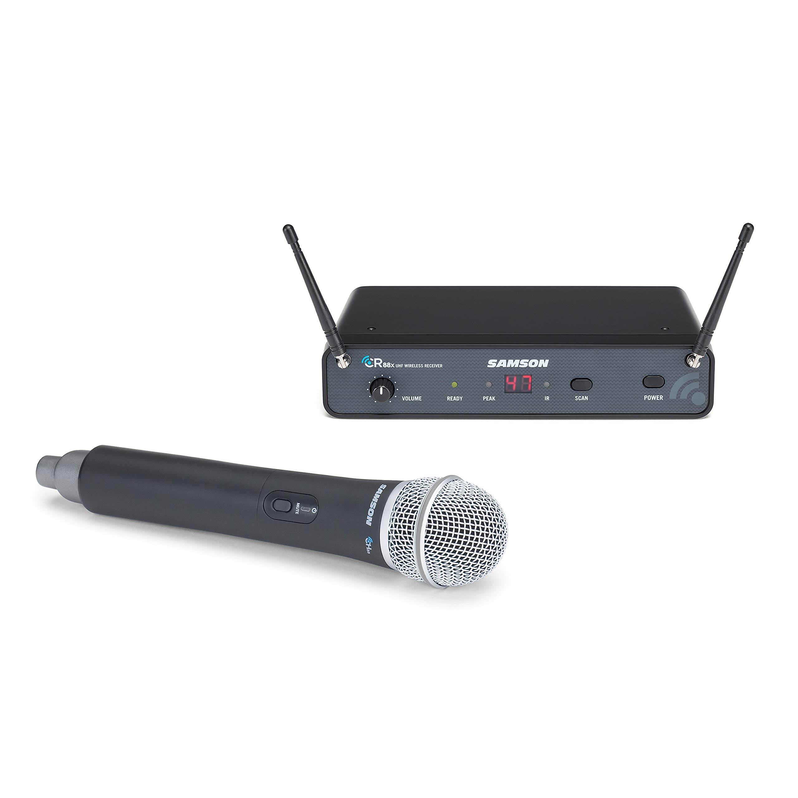 Samson Technologies Concert 88x Handheld Wireless System with Q7 Microphone (D Band) (SWC88XHQ7-D),Black