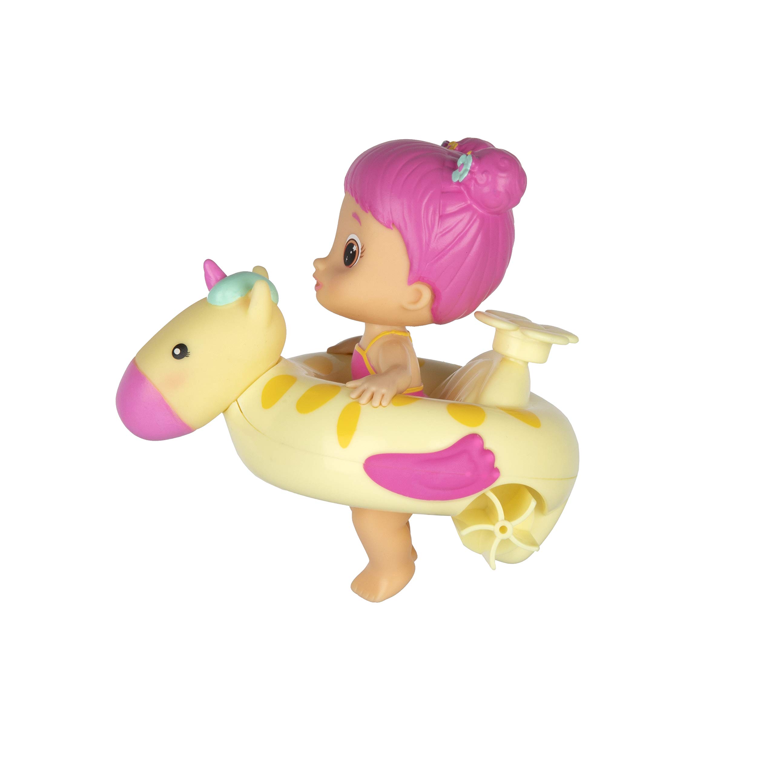 Bloopies Floaties Bath Toy - 4 Doll Set + Organizer