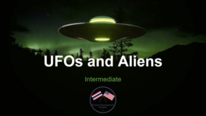 ufos and aliens - esl ppt lesson for intermediate level (b1, b2) students