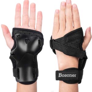 Wrist Guard, BOSONER Wrist Guards for Roller Skating, Skateboarding, Wristsavers Brace Protective Gear for Adults/Kids/Youth (1 Pair)