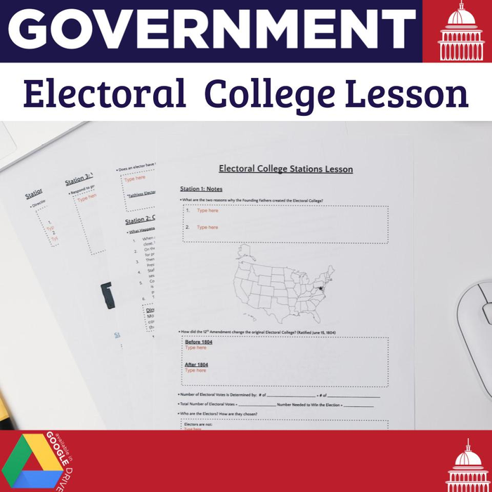 Electoral College Digital Stations Lesson