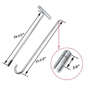 scottchen PRO 5th Wheel Pin Puller 32" Solid Steel with Chrome Plating Heavy Duty - 1pack