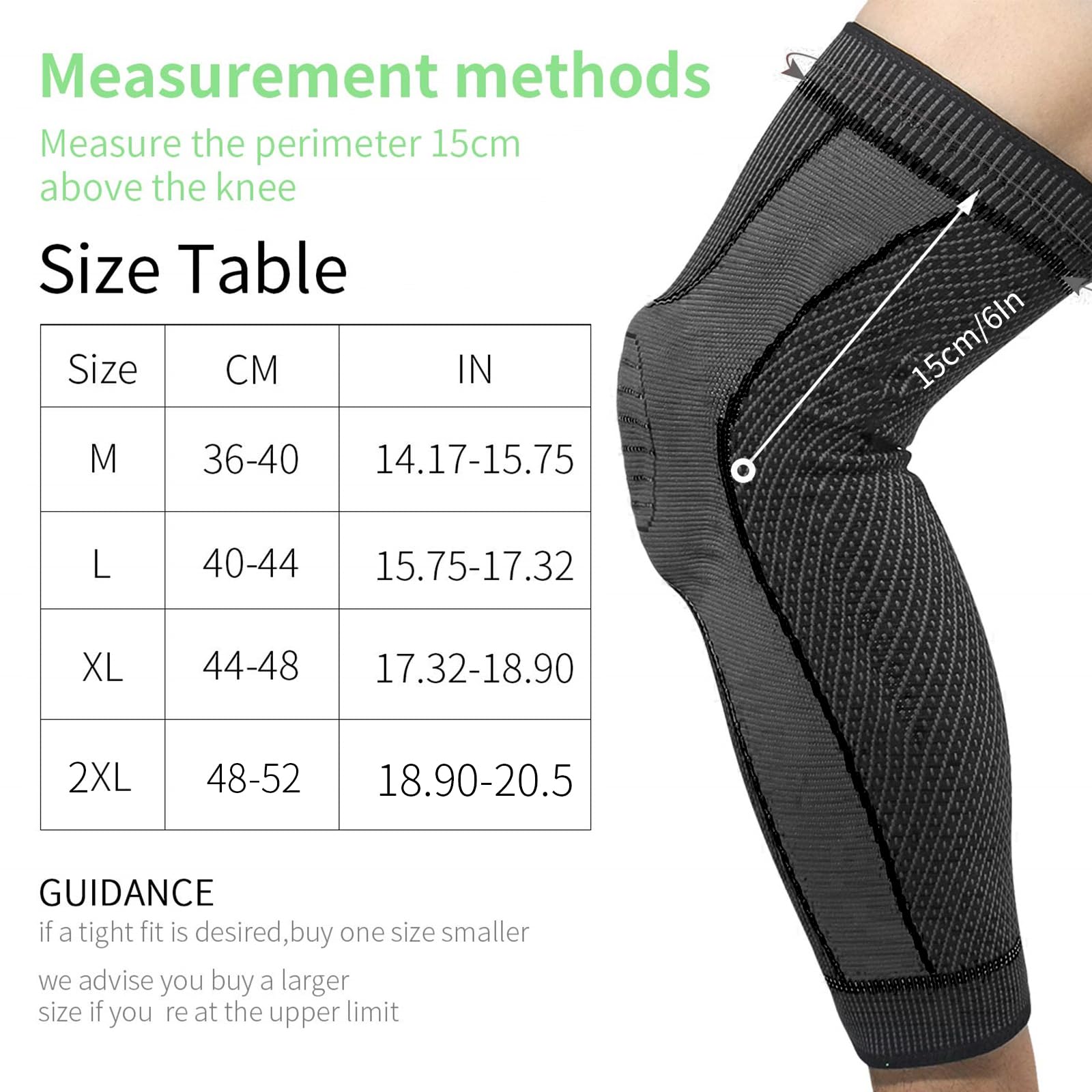 Full Leg Sleeves Long Compression Leg Sleeve Knee Sleeves with Side Stabilizers & Patella Gel Pads,for Basketball, Arthritis, Sport, Reduce Varicose Veins and Swelling of Legs(Black-Spring,2XL,Pair)