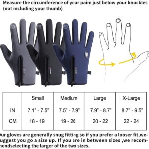 GORELOX Winter Gloves for Men Women,Cold Weather Thermal Glove Windproof Water Resistant,Keep Warm Touch Screen Gloves for Cycling Running Driving