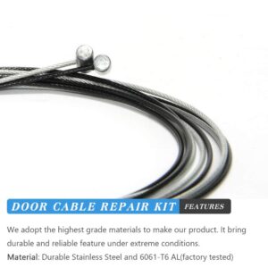 Sliding Door Cable Repair Kit Compatible with Honda Odyssey 20112012 2013 2014 2015 2016 2017 Replaces 72010-TK8-A12