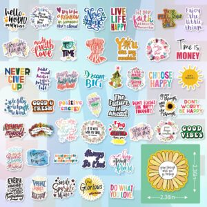 300pcs Inspirational Stickers for Teens, Adults, Motivational Encouraging Stickers for Laptop, Water Bottles, Waterproof Quote Stickers for Journal, Positive Back to School Stickers