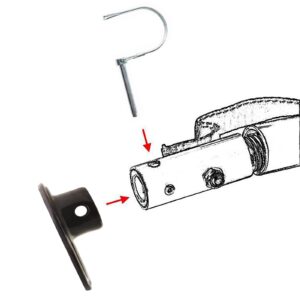 Biange Bike Trailer Hitch Connector, Cycling Adapter Accessories