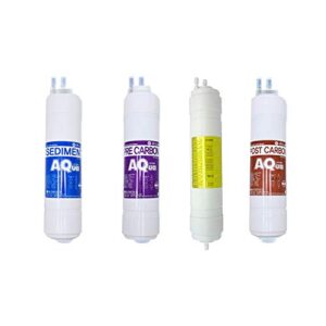 4ea economy replacement water filter set for sk magic : wpu-6510c/wpu-6510f - 10 microns