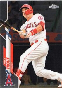 2020 topps chrome #1 mike trout los angeles angels baseball card