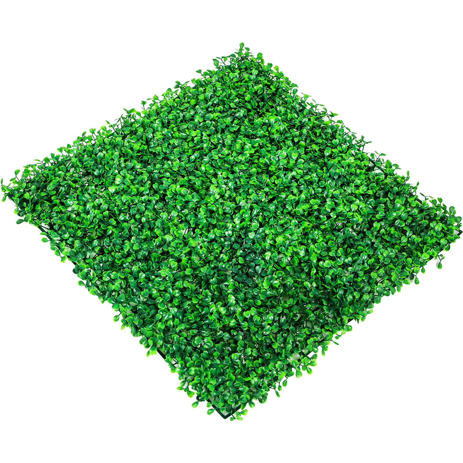 VEVOR Artificial Boxwood Panels 48PCS 10" x 10", UV-Anti Boxwood Hedge Wall Panels, Artificial Grass Backdrop Wall 1.6", Green Grass Wall for Decor Privacy Fence Indoor Outdoor Garden Backyard