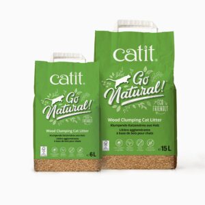 Catit Go Natural Wood Clumping Cat Litter 6.4 lb