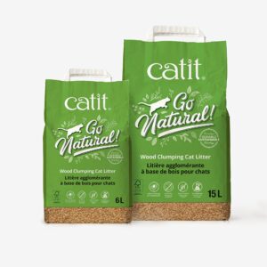 Catit Go Natural Wood Clumping Cat Litter 6.4 lb