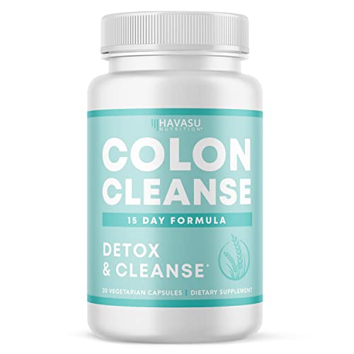 Colon Cleanse for Detox and Weight Loss | 15 Day Fast-Acting Detox Cleanse and Natural Laxative for Constipation Relief and Bloating Relief | Body Cleanse Detox for Women and Men | Vegan & Non-GMO