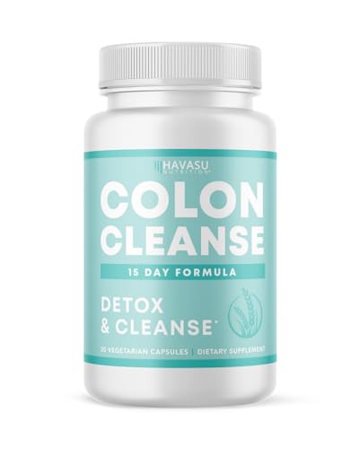 Colon Cleanse for Detox and Weight Loss | 15 Day Fast-Acting Detox Cleanse and Natural Laxative for Constipation Relief and Bloating Relief | Body Cleanse Detox for Women and Men | Vegan & Non-GMO