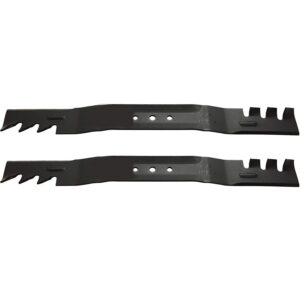 stevens lake parts set of 2 toothed mulching blade fits toro models replaces 108-9764-03 108-9764-03-a 131-4547-03 131-4547-03-a