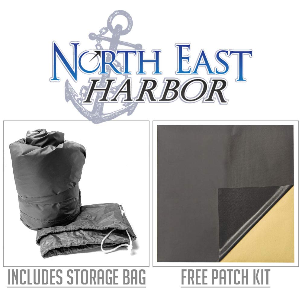 North East Harbor Travel Trailer Cover 20 ft to 22 ft Waterproof Ripstop Cover 600D Heavy Duty RV Storage Cover Camper Cover RV Accessories for Travel Trailers Windproof Toy Hauler Covers