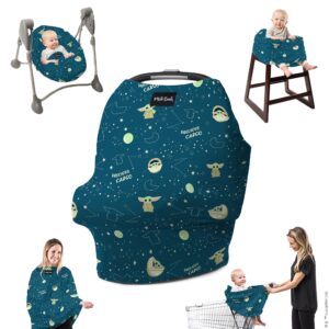 milk snob original star wars 5-in-1 cover, the child, added privacy for breastfeeding, baby car seat, carrier, stroller, high chair, shopping cart, lounger canopy - newborn essentials, nursing top
