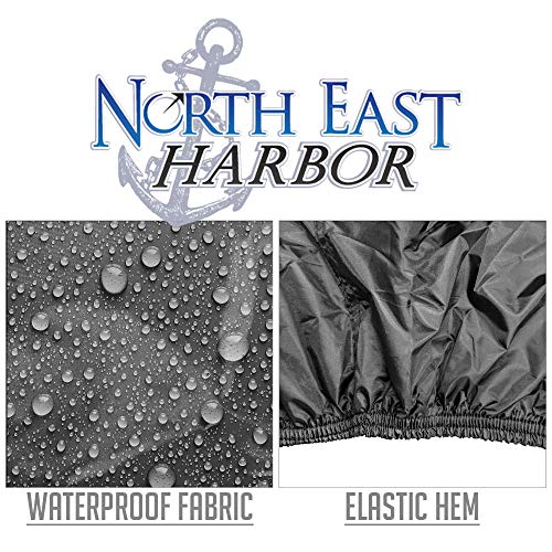 North East Harbor Durable Waterproof Tear-Resistant Class-B RV Motorhome Cover Fits Length 18'-20' Feet Class B Camper Van/Conversion Vans Zippered Panels 500D Polyester Fabric