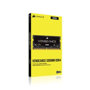 Corsair Vengeance Performance SODIMM Memory 32GB (2x16GB) DDR4 3200MHz CL22 Unbuffered for 8th Generation or Newer Intel Core™ i7, and AMD Ryzen 4000 Series Notebooks