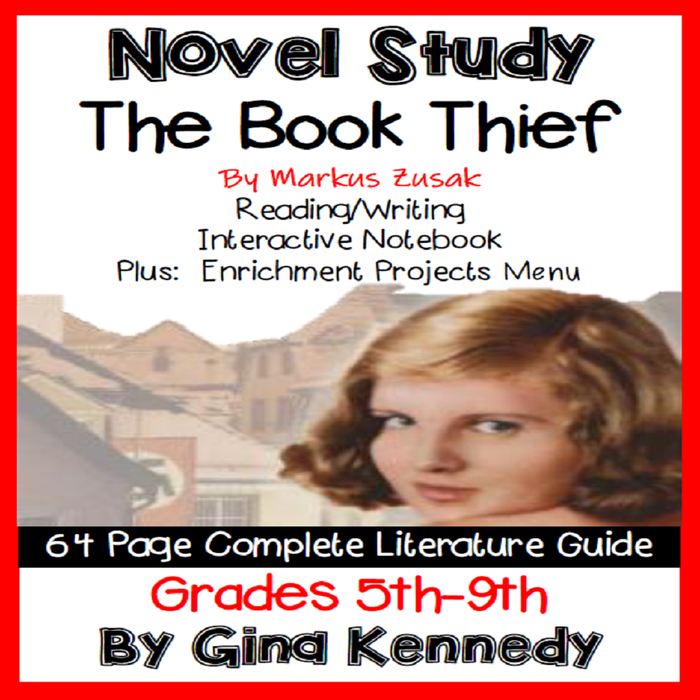 Novel Study- The Book Thief By Markus Zusaks and Project Menu