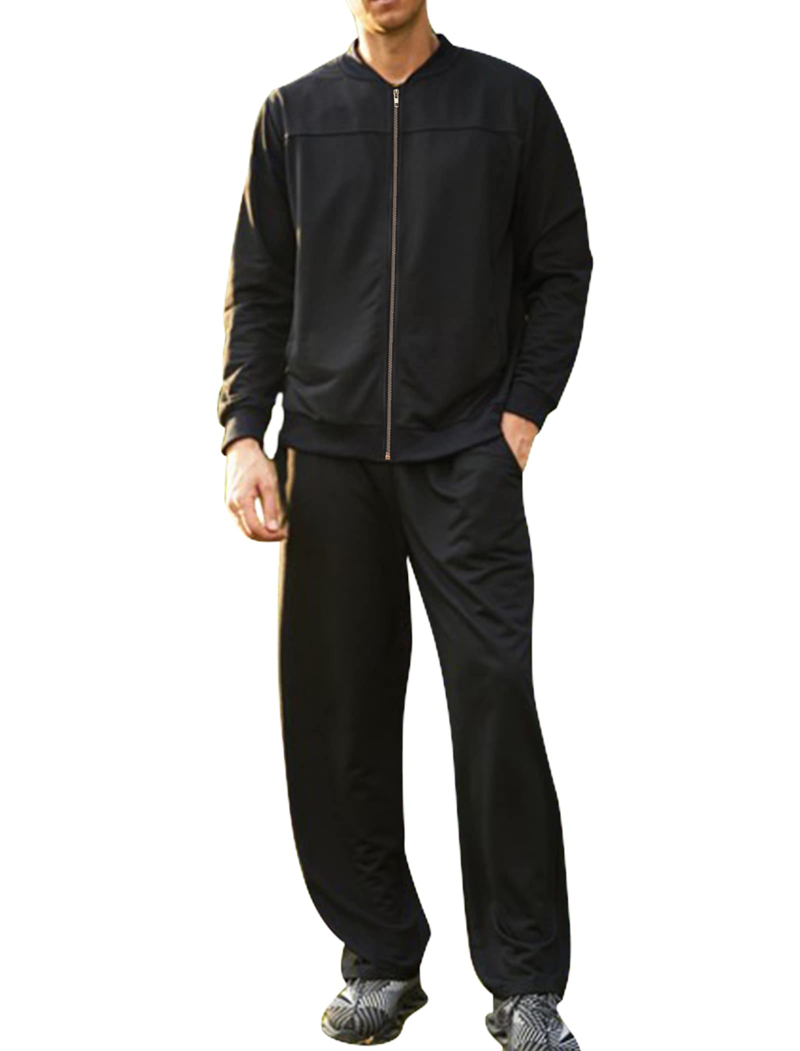 COOFANDY Men's Tracksuit Athletic Full Zip Casual Sports Jogging Gym Sweatsuit