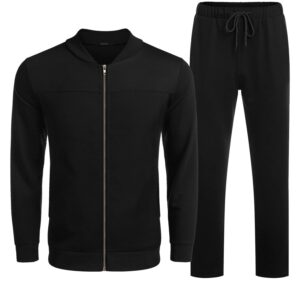 COOFANDY Men's Tracksuit Athletic Full Zip Casual Sports Jogging Gym Sweatsuit