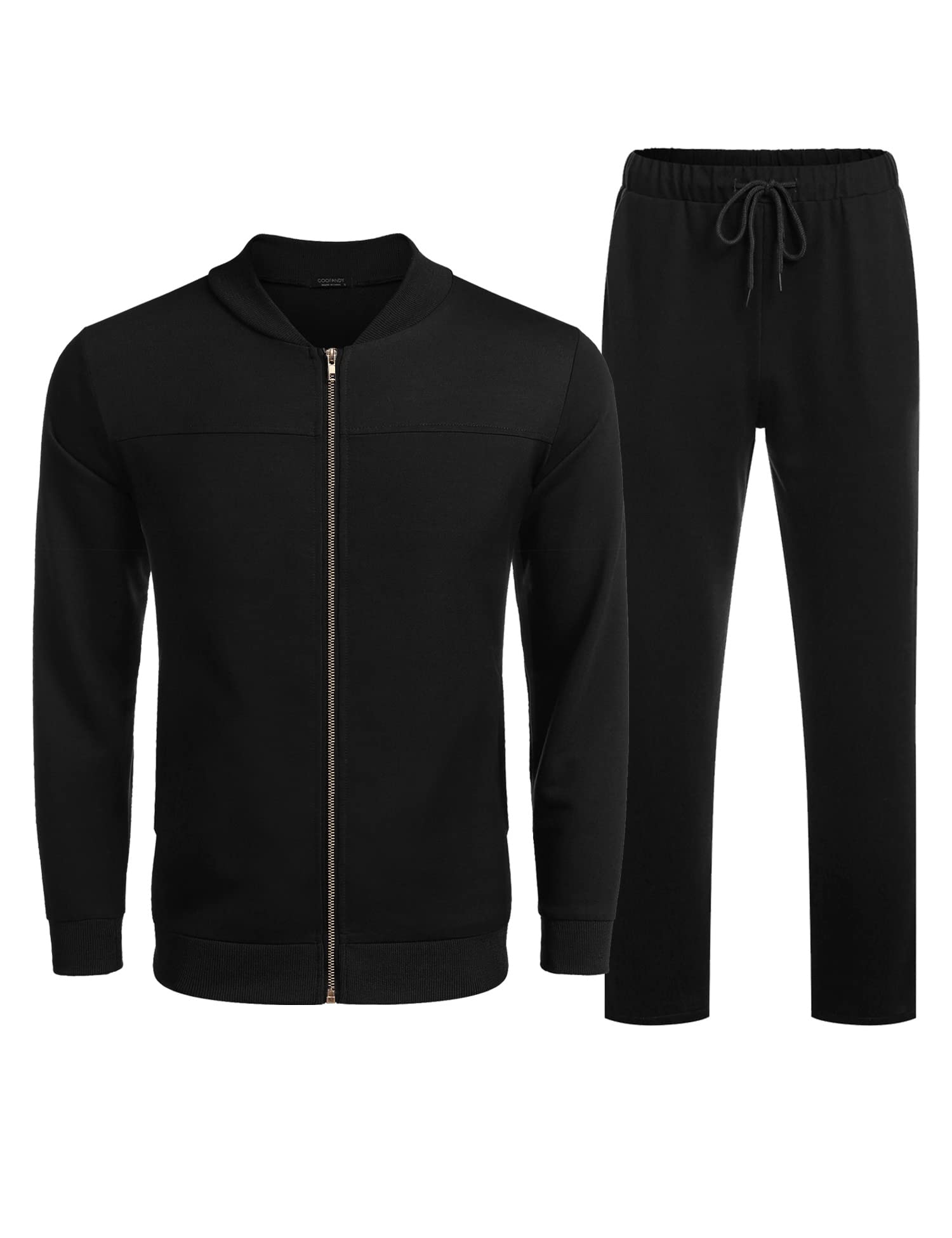 COOFANDY Men's Tracksuit Athletic Full Zip Casual Sports Jogging Gym Sweatsuit