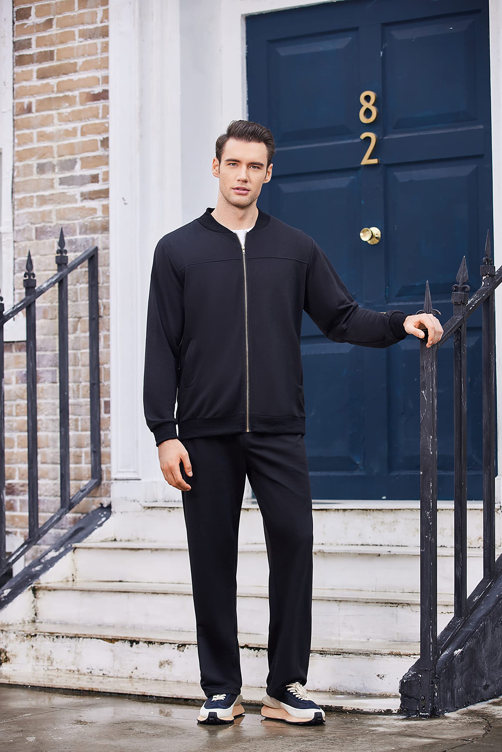 COOFANDY Men's Tracksuit Athletic Full Zip Casual Sports Jogging Gym Sweatsuit