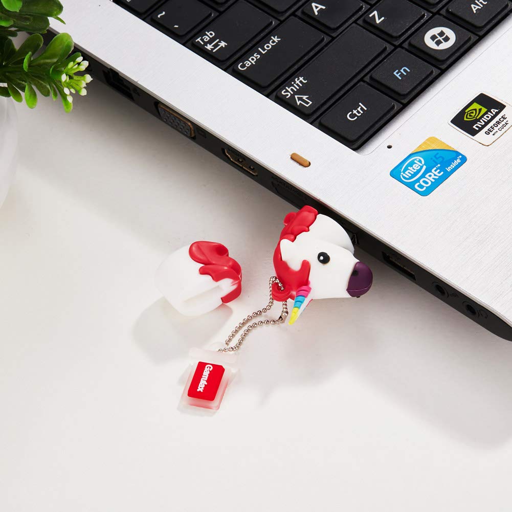 GARRULAX USB Flash Drive, 8GB / 16GB / 32GB / 64GB USB 2.0 Cute Novelty Waterproof USB Memory Stick Date Storage Pendrive Thumb Drives(64GB, Horse)