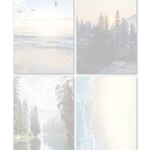 Scenic Nature Stationery - Pack of 48