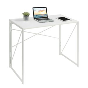 Convenience Concepts Xtra Folding Desk, White/White