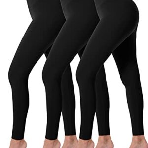 Chiphell High Waist Leggings for Women Tummy Control Workout Running Yoga Pants 3 Pack